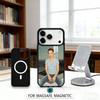 Elegant Natalie Portman Phone Case For iPhone17,16,15,14,13,12,Pro,Max,Magnetic For Magsafe Wireless Charging