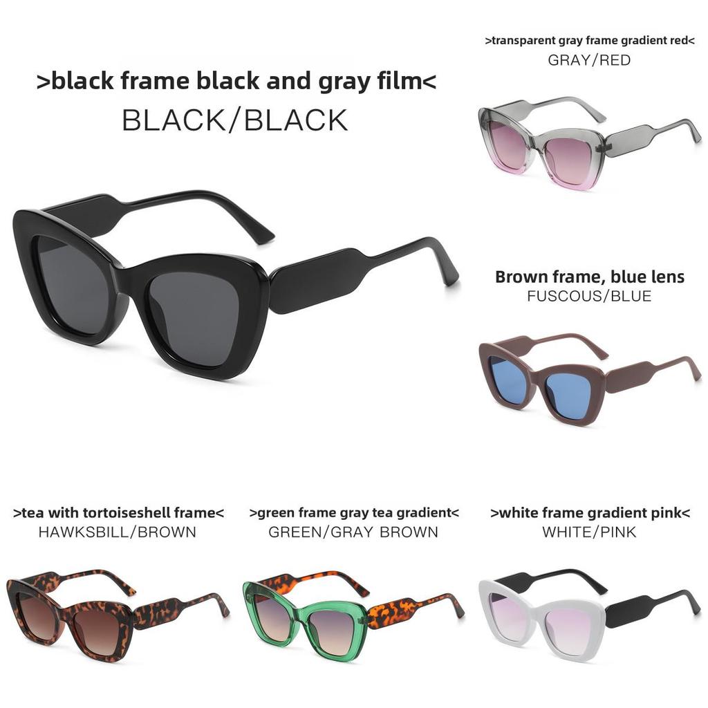 Cat Eye Fashion Sunglasses With Uv400 Protection For Outdoor Travel And Parties