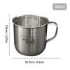 Reusable Coffee Cup With Handle 304 Stainless Steel Water Cup For Children 300ml Office Tea Milk Coffee Mug With Scale