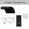 High Quality Rubber Vega V-Belt Pj470 185J 3/4/5/6 Ribs For Diy Model Motor Belt Parts