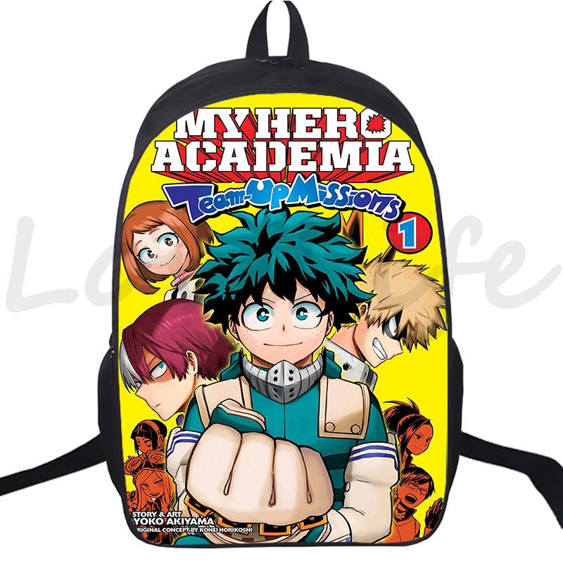 Anime Backpack My Hero Academia School Bags for Boys Girls Boku No Hero Academia Bagpack Teens Travel Bag Rucksack Kids Mochila