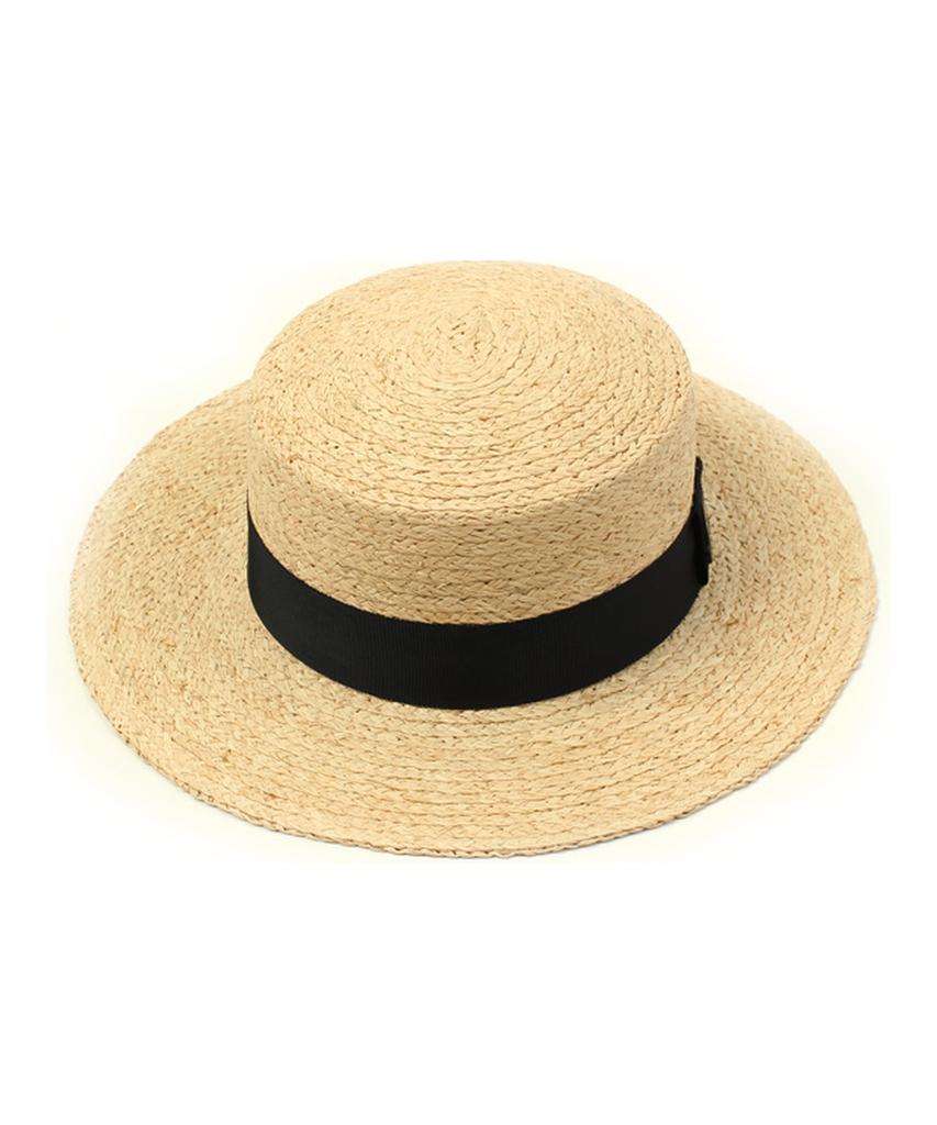 Yunibeosyeolkemiseuteuli Bkmt Raffia Flat Fedora Raffia Hat