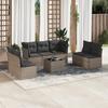 VidaXL Garden Lounge Set with Cushions 8 Pcs, Sofas with Adjustable Feet, Outdoor Furniture Set Patio Terrace, 3249259