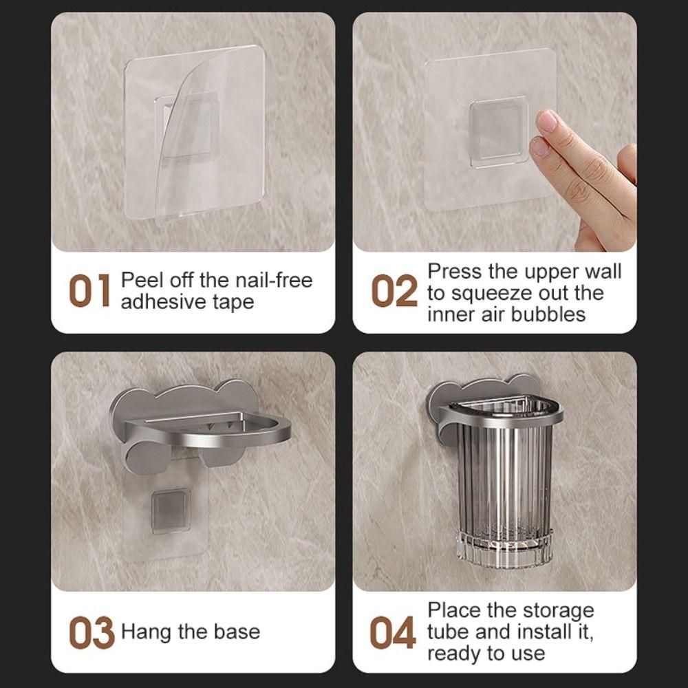 Draining Chopstick Spoon Holder Bathroom Shelves  for Electric Toothbrush Toothpaste Razor