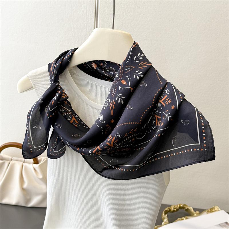 Luxury Brand 2026 Paisley Print Shawl Square Scarf for Women Wraps Neckerchief Female Hair Bands Ribbon Headband Bandana