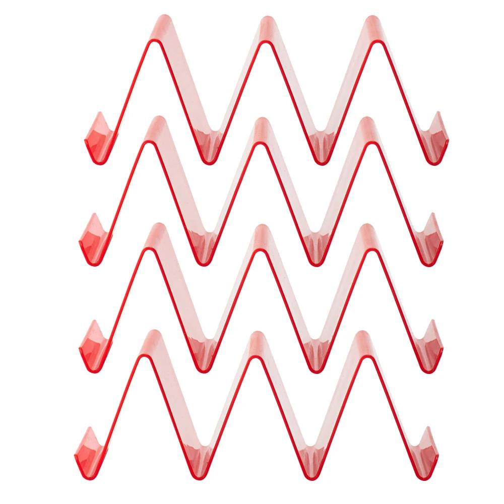 4 Adet Taco Stand Tutucu Meksika Pizza Rulo Rafı Burrito Patates Cipsi Rafı Kabuklar Renkli Sofra Takımı Pankek Standı