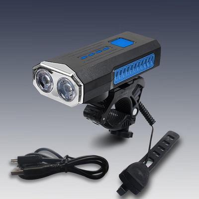 Lishi USB-wiederaufladbarer Fahrradscheinwerfer mit Hupe