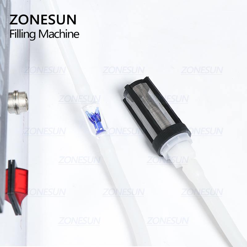 ZONESUN ZS-GZYG1 Automatische Magnetpumpen-Abfüllmaschine Getränk Parfüm Ethanol Alkohol Wasserstoffperoxid Ätherisches Öl Flüssigkeit