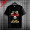 Humorous Crane Operator Slogan Graphic T-shirt 100% Cotton Short Sleeve Tshirt Casual Workwear Is Suitable for Crane Operators