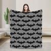 Batmans Black Logo Bat Blankets Flannel Throw Blanket Summer Air Conditioning Portable Soft Warm Bedsprea,