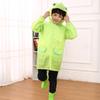 Non Disposable Children Hooded Raincoat Rabbit Reusable Rain Poncho Kids Rain Cape  Students