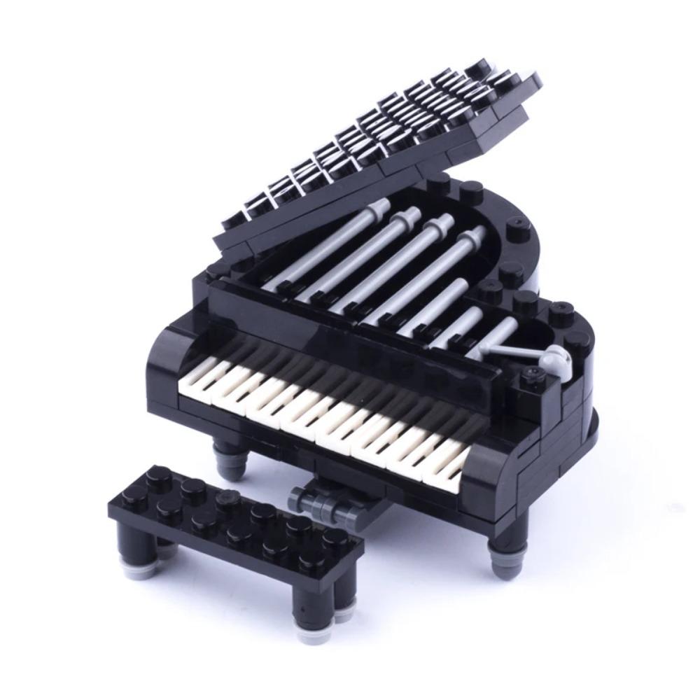 MOC Stadthaus Möbel Bausteine Set Toilette Aquarium Bett Klavier Fernseher Sofa Couch Pendeluhr Kochbank Steine Spielzeug