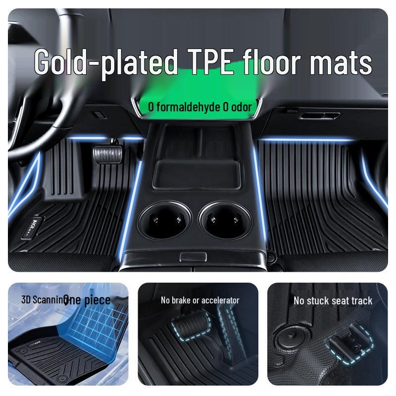 Full Coverage TPE Car Floor Mats for Volkswagen Sagitar, Lavida, Bora, Magotan, ID, Passat, Tayron, Tiguan L