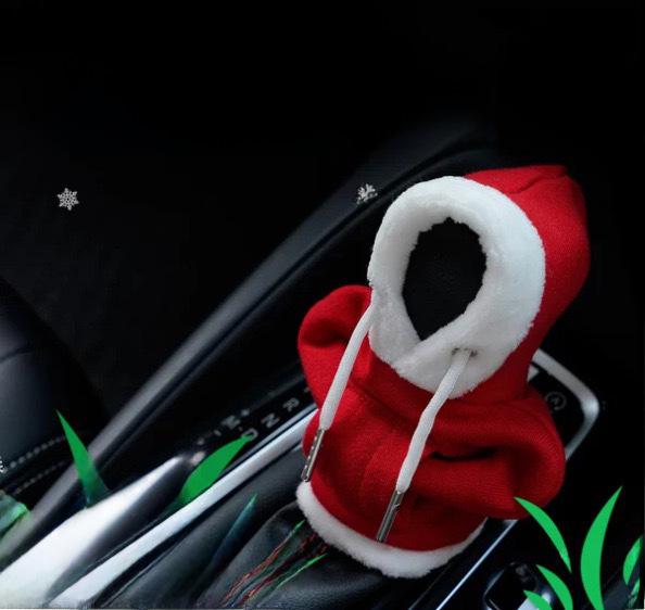 Weihnachts-Pulloverbezug für den Schalthebel im Auto: Warme, staubdichte, festliche Innendekoration