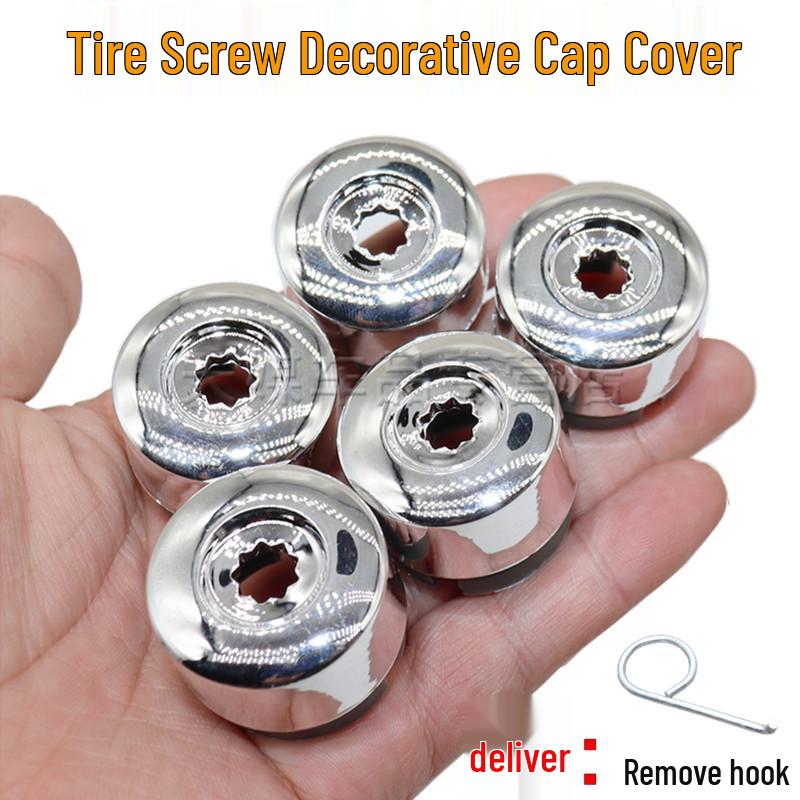 

Volkswagen Touareg Wheel Hub Tire Screw Cap Cover 2 pieces with hook