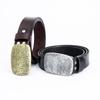 Snakeskin Cowhide Belt Accessories Black Coffee Two-Color Belt Fashion Belt