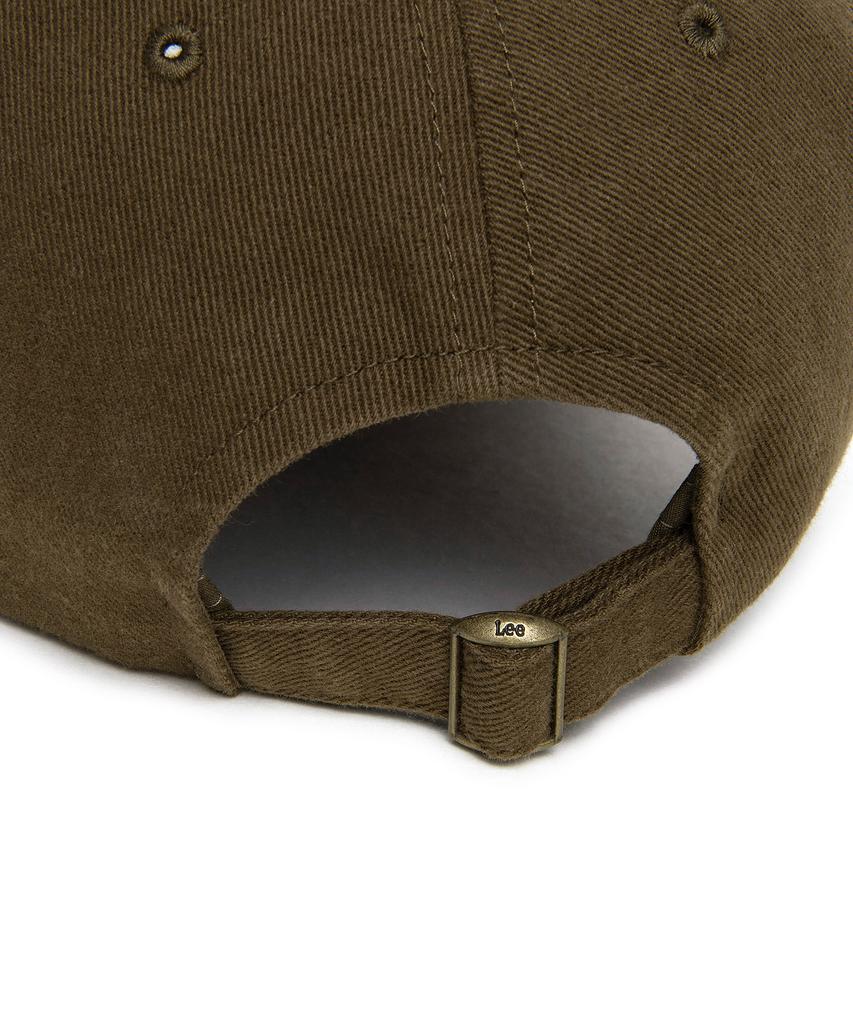 LEE Small Twitch Logo Cotton Curve Ball Cap Brown
