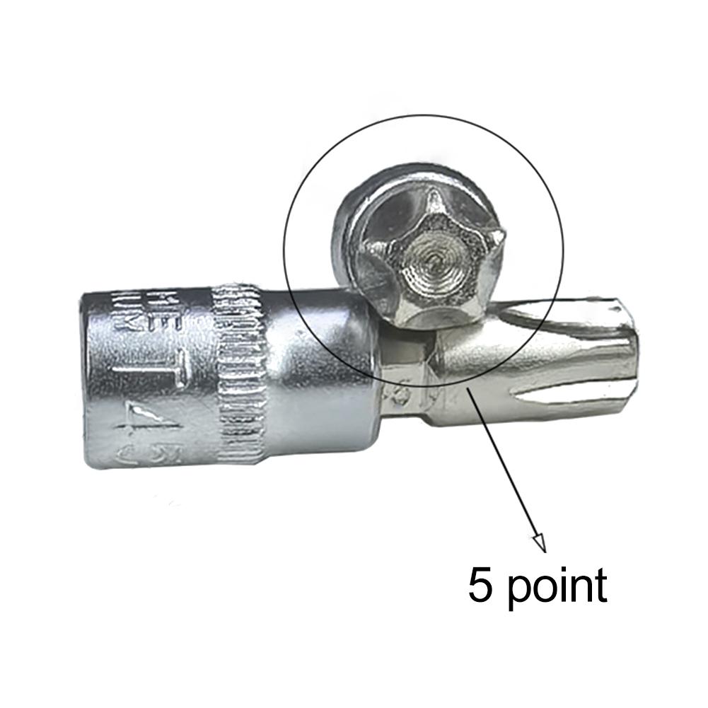 9 Stück/Set 5-Zack-Stern Torx Schraubendreher Bit 1/4 Zoll Antriebsaufnahme TS10-TS50 Handwerkzeuge Teile Zubehör