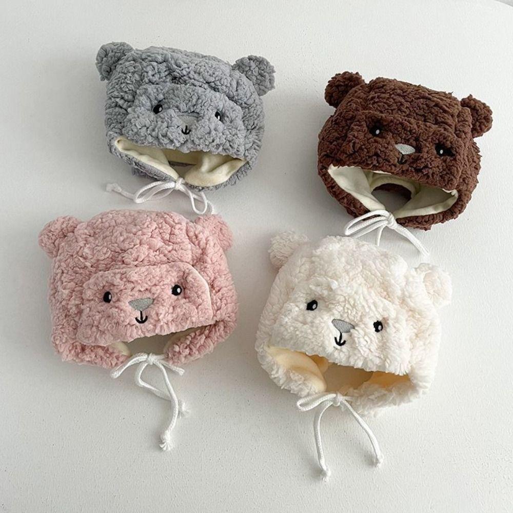 Weiche Neugeborenen-Mützen Warme Baby-Beanie Niedliche Baby-Bärenmützen Jungen Mädchen