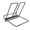 Iron Innovative Tabletop Book Shelf Rack Holder Tablet Computer Stand Home Decoration (Black)