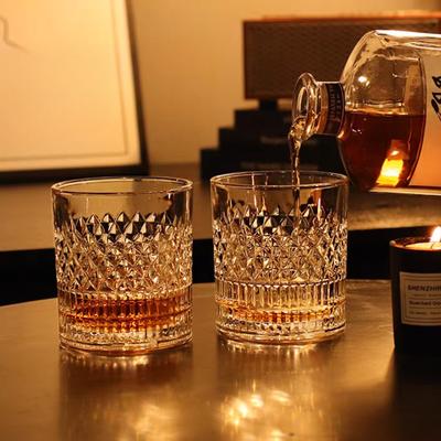 1PCS Whiskey Glass, Old Fashioned Rocks Glasses Tumblers, Glassware for Cocktail Scotch, Bourbon, Gin, Voldka, Brandy