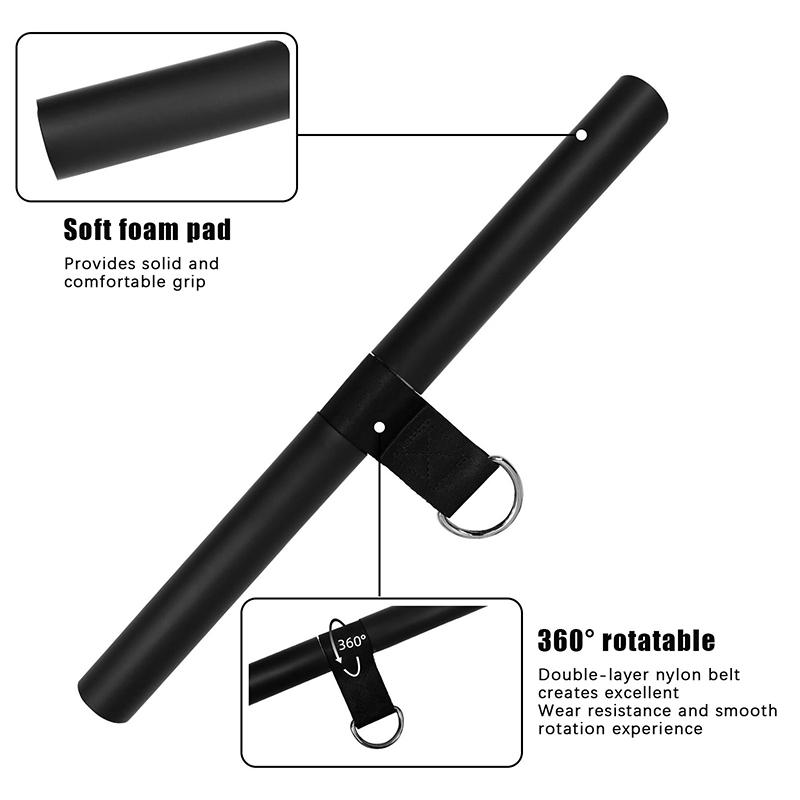 Home Gym Accessory 40Cm Pulldown Bar Essential Home Gym Equipment Durable Lat Pulldown Attachments Tricep Pull Down Attachment