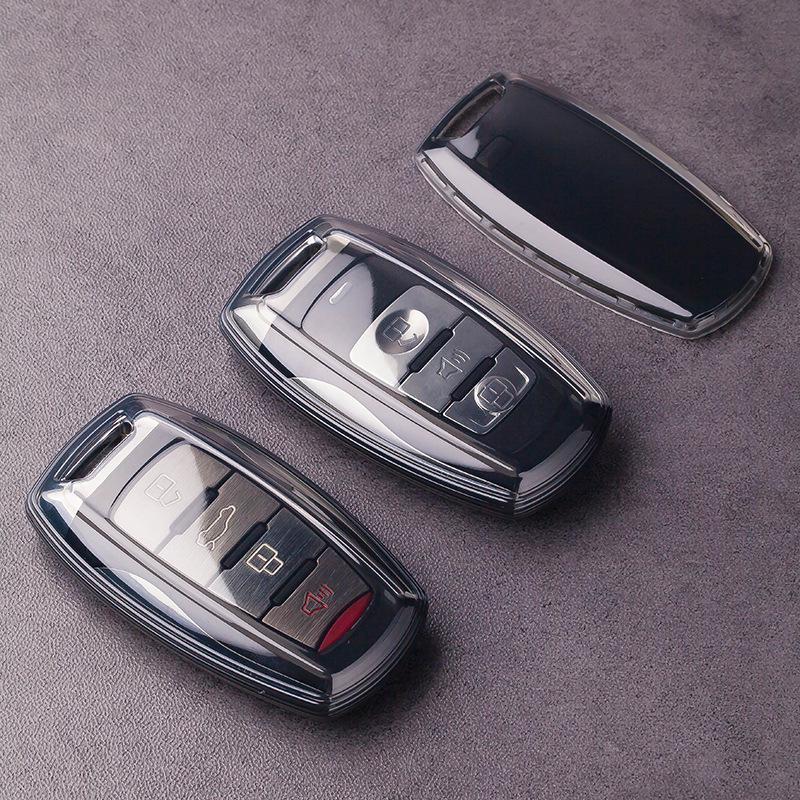 Compatible Black Cat Key Case for Haval H2S, H9, Chitu, H7, M6plus (White Cat Buckle)