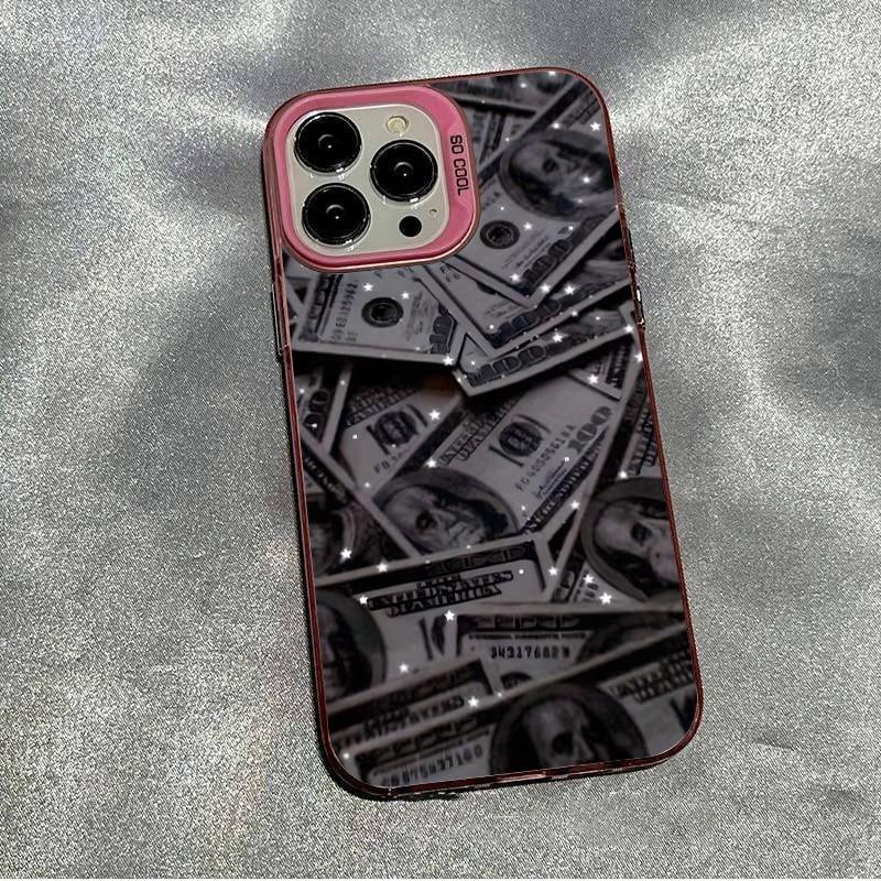 Cool Star Dollar Pattern Phone Case For iPhone 16 15 14 13 12 11 17 Pro Max XS X XR 7 8 Plus SE 2020 16e 17 Air Shockproof Cover