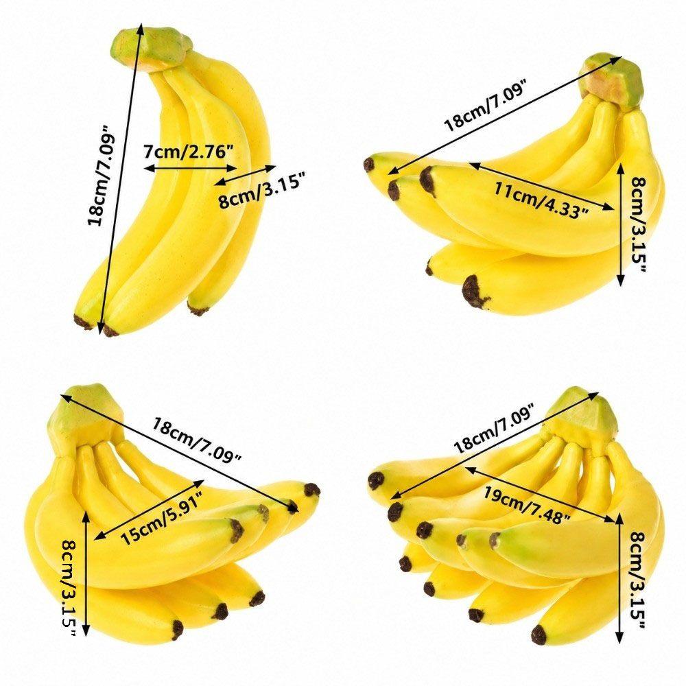 Plastic Foam Fake Fruit Prop Life Size Decorative Fruit Display Banana Food Model Fruit Shop Decor