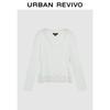 UR Women's Lace Embroidered V-Neck T-Shirt