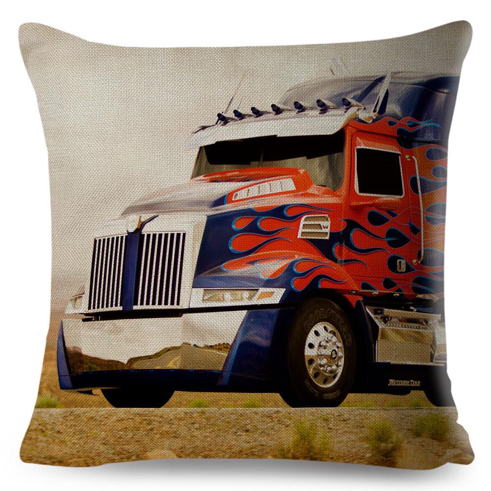 Classic Movie Pillowcase Cushion Cover for Sofa Home Car Decor Cartoon Transformation Polyester Pillow Case xcm