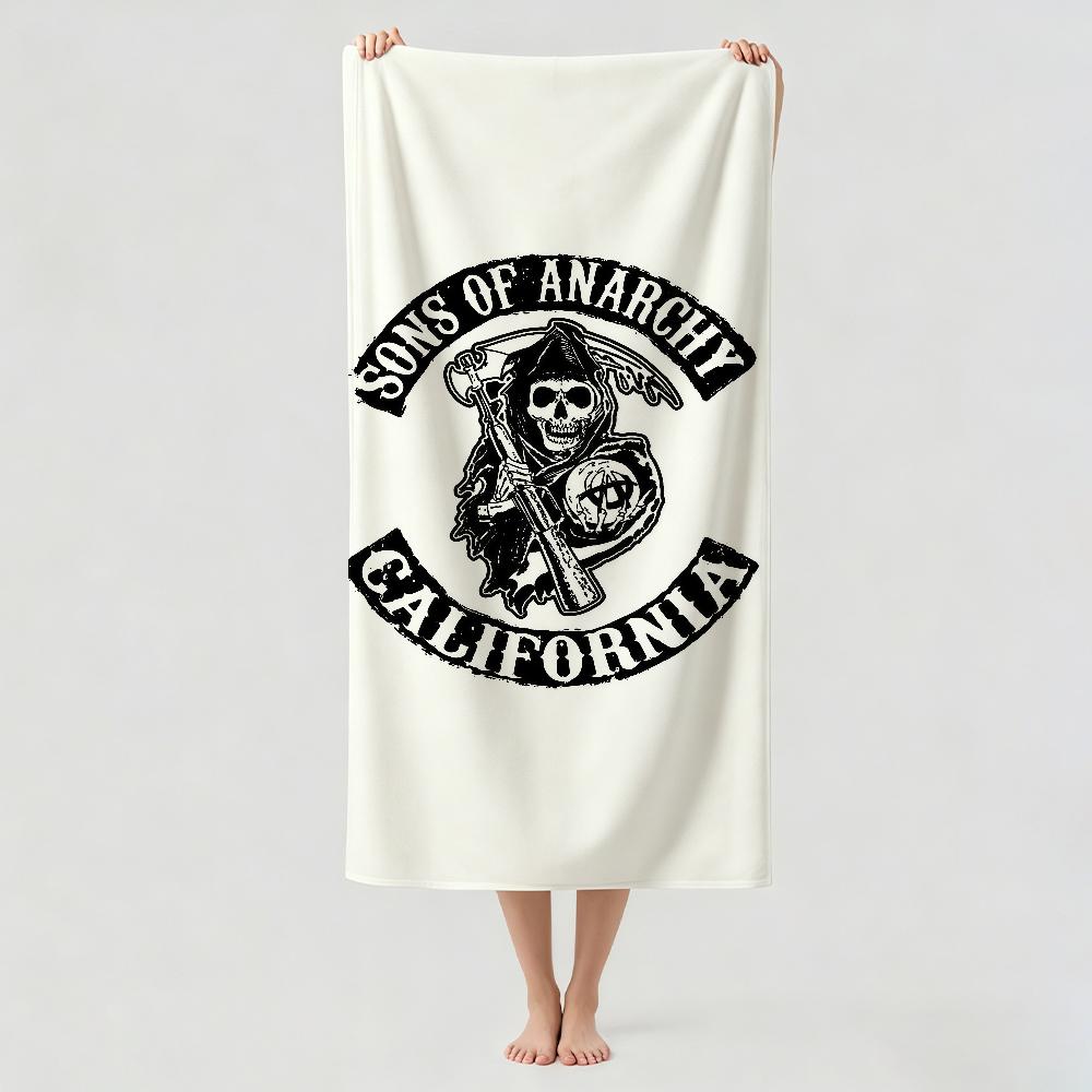 Crime TV series S-Sons of A-Anarchy Towel Drying Bath Towel Applicable To Light Swimming Camping Yoga Beach Out