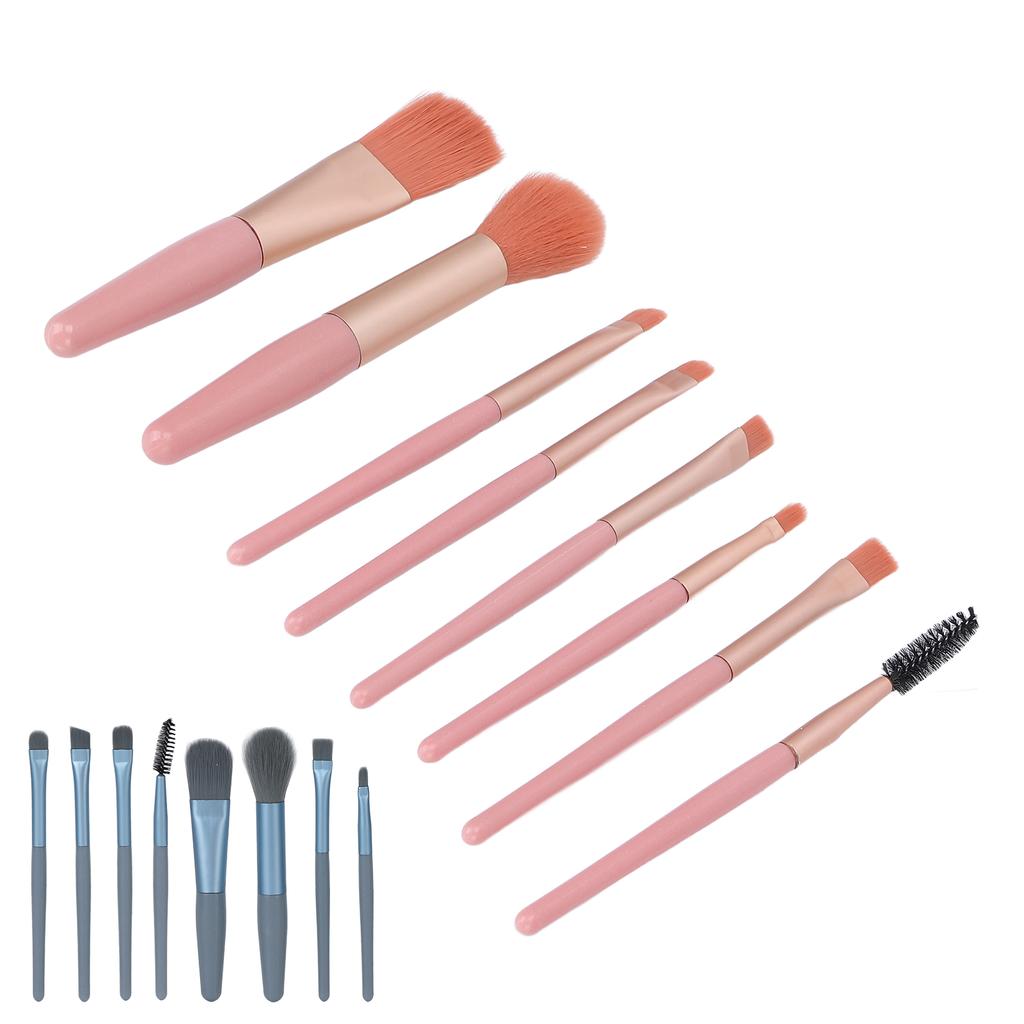 8pcs Makeup Brushes Set Portable Professional Cosmetic Blending Face Powder Brushes for Women Girls