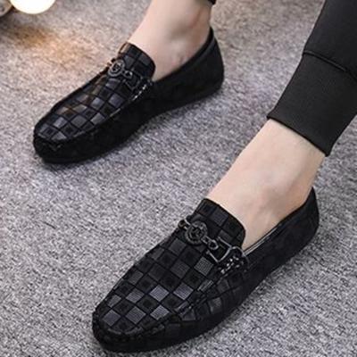 Zapatos de Cuero de Moda para Hombre Casual Moda 2024 Zapato Plano de Hombre En Promoción Común Social Bajo Precio Tendencia de Diseñador Slip-on Piel de Vaca Nuevo