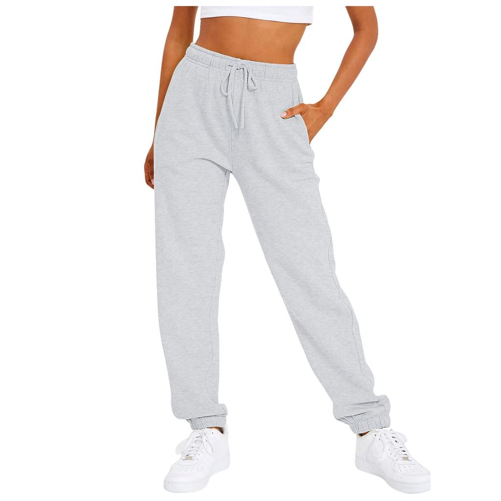 Solid Color Women Pants Pocket Long Women's Sweatpants Workout Joggers Pants Comfort Baggy Trousers Woman Clothing