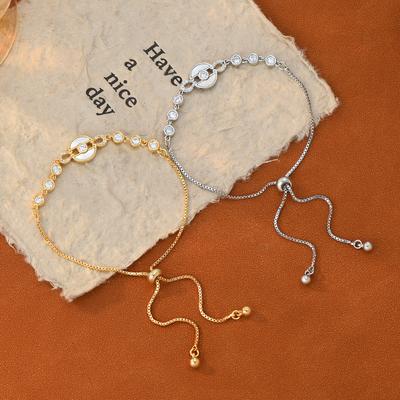 Adjustable Pull-out Bracelet Korean Fashion Design Moon Stylish Women's Chain Bangle Perfect Gift for 2026 Summer Accessories