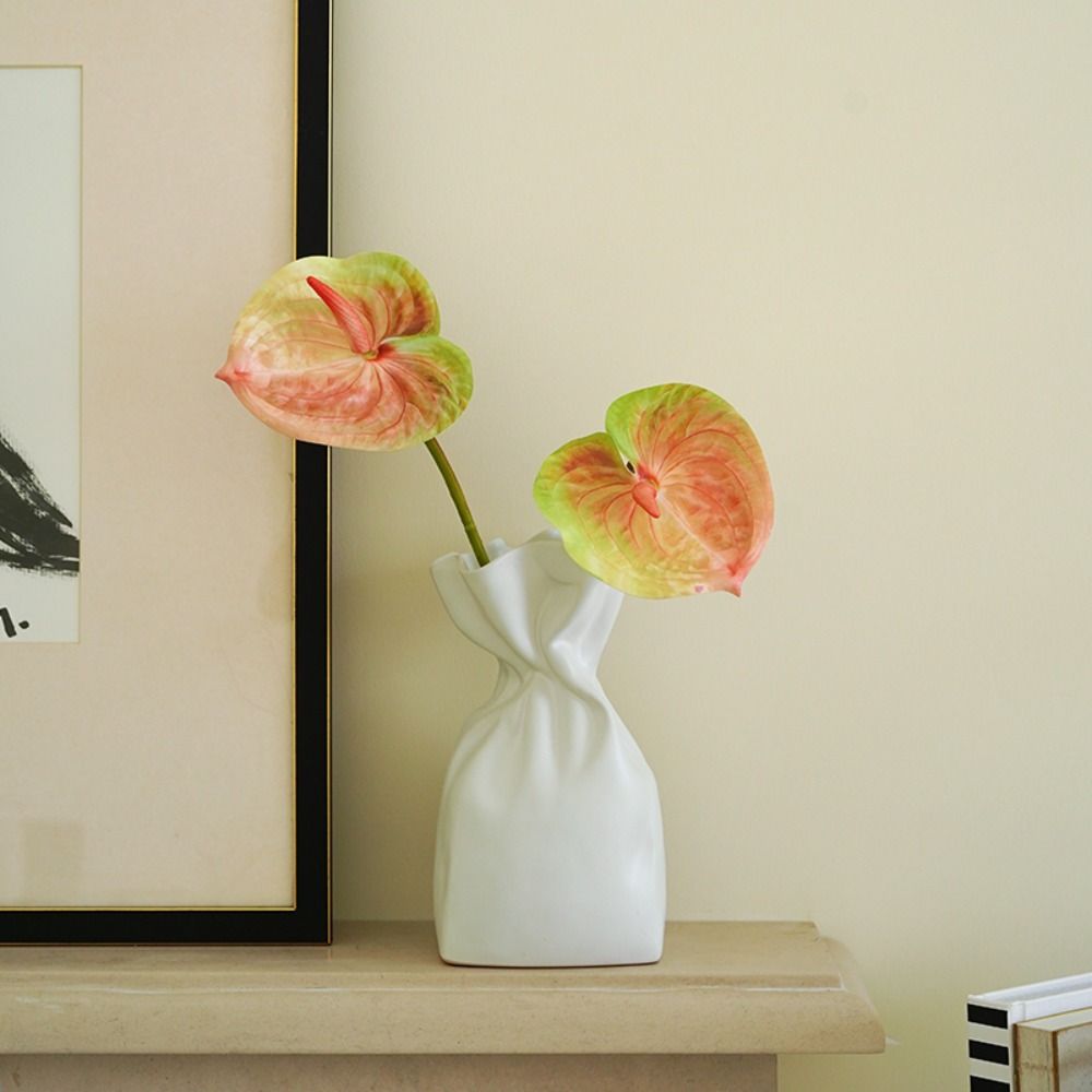 Home Wedding Bridal Elegant DIY Fake Flowers Artificial Calla Lilies Fake Plants Anthurium