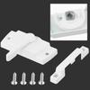 White Fitch Catch Lock for Casement Sash with Zinc Alloy Sliding Mechanism