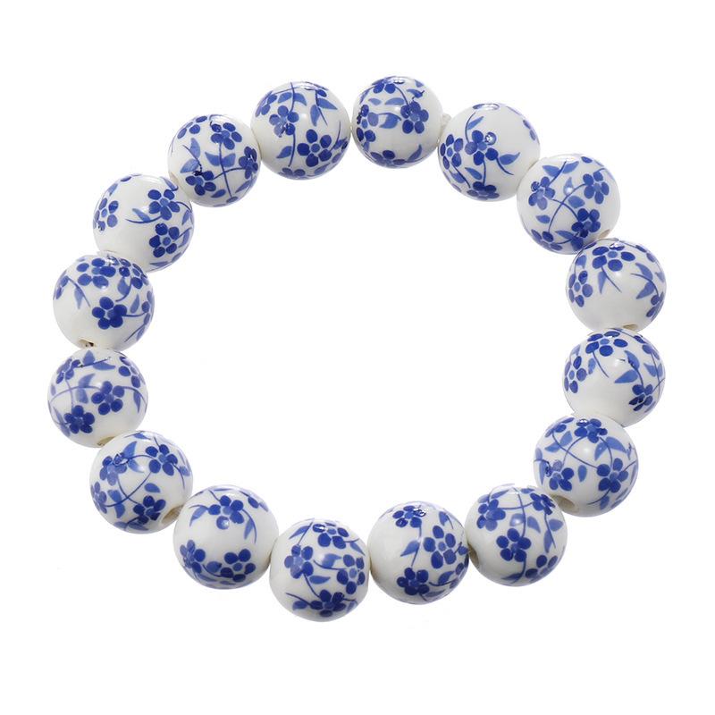 1Pcs Blue and White Porcelain Bracelet, Ceramic Bracelet, Ethnic Style, Simple Bracelet