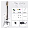 Genuine Transparent Acrylic Electric Guitar - Cool ST Rock Style