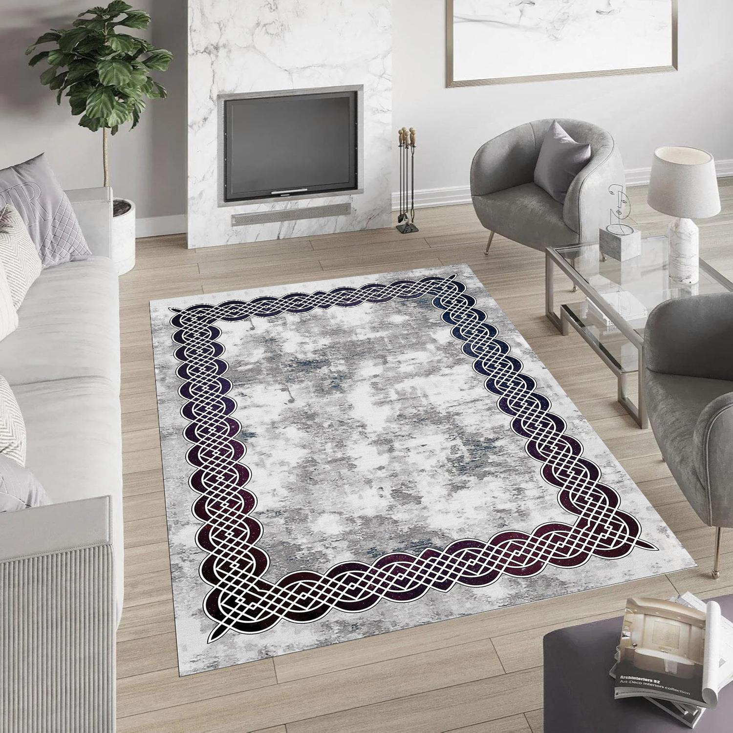 

Rovigo Home Washable Printed Carpet RVG0975-FNL224 50x80 серый