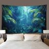 Tropical Rainforest Landscape Tapestry Wall Hanging Turtle Back Leaf Plant Design Multiple Sizes Home Decor