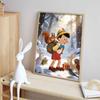 Disney Diamond Painting 5D DIY Pinocchio Winter Forest Animals Home Bedroom Wall Decor Craft Handmade Gift