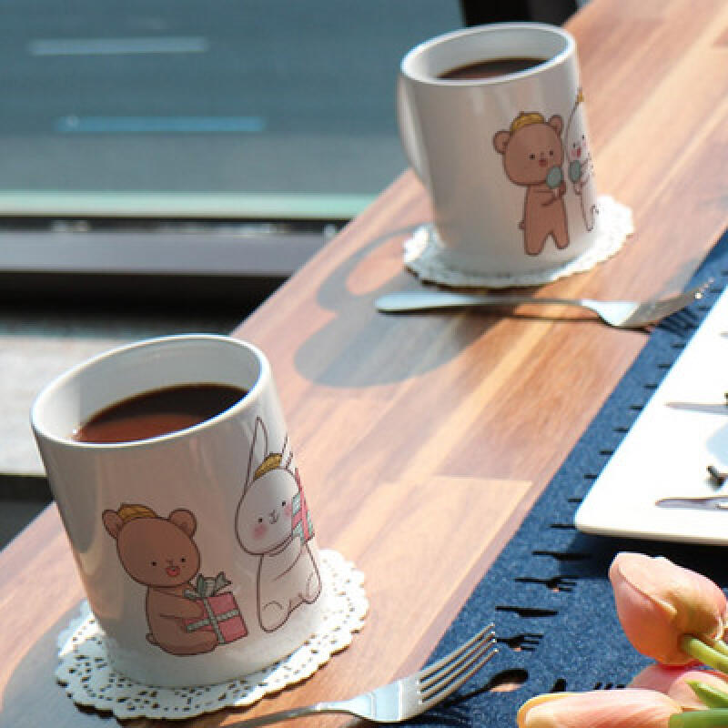 

tf573-Design Mug 2p-Bear and Rabbit s Childhood Friendship