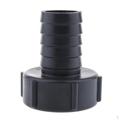 Adaptateur de réservoir IBC filetage grossier 2 "à 50mm, raccord de connecteur d'eau noir