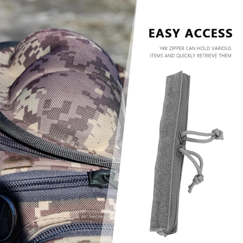Noiseless Tactical Zipper Easy Install Pocket Zipper Insert Pouch Storage Pocket Zipper Cover DIY Accessory for Crye AVS Vest