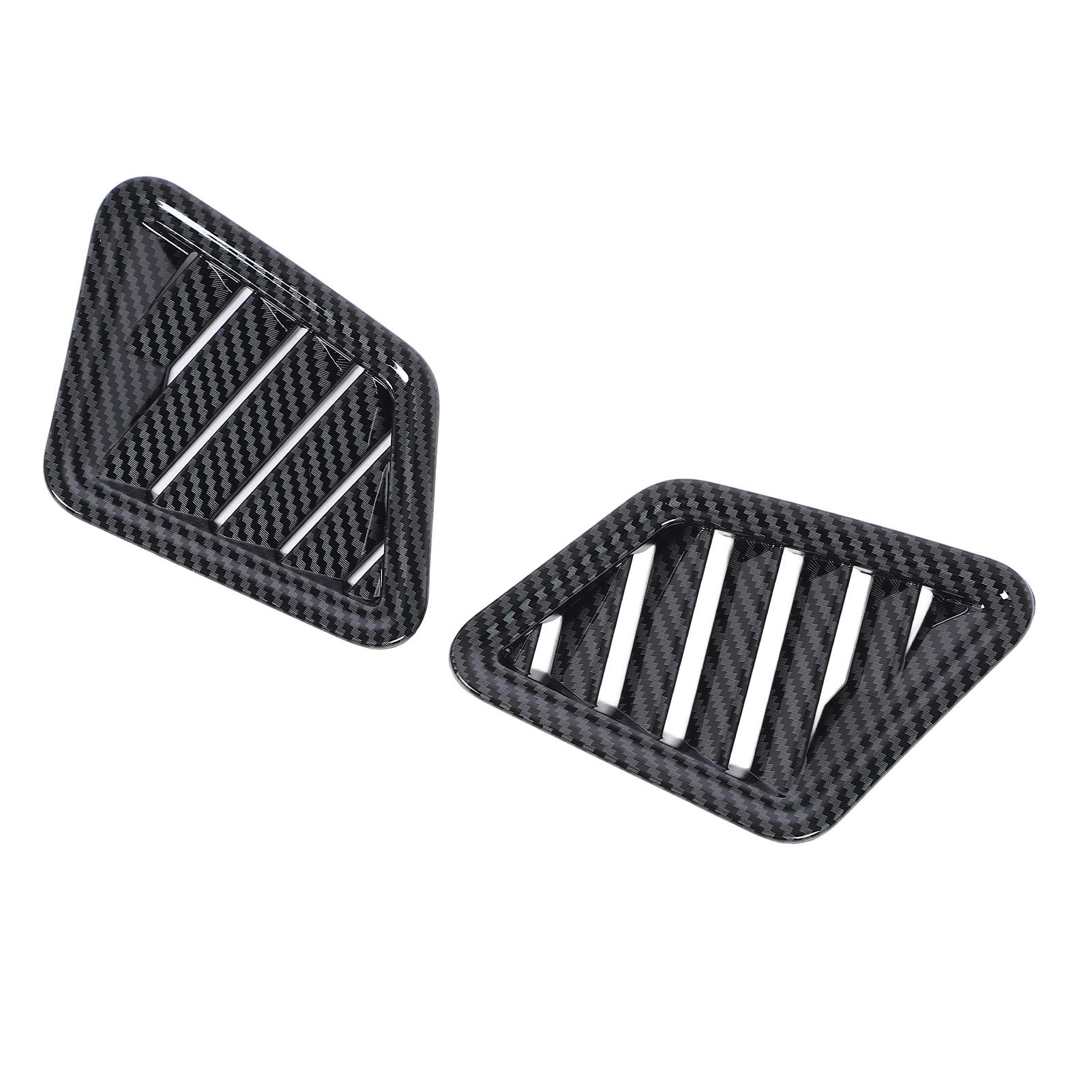 

1 пара накладок на рамку переднего воздуховода в стиле карбонового волокна, боковая накладка на выход воздуховода на приборной панели