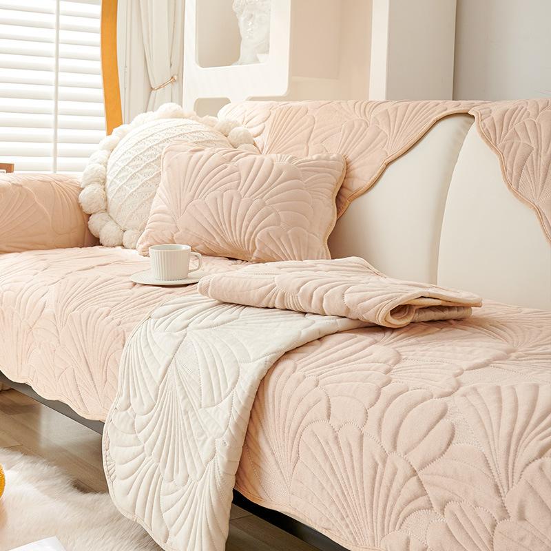 Winter Sofa Cushion Four Seasons Universal Non-Slip Thickened Cushion Affordable Luxury Style Universal All-Inclusive Sofa Cover Cover Cloth