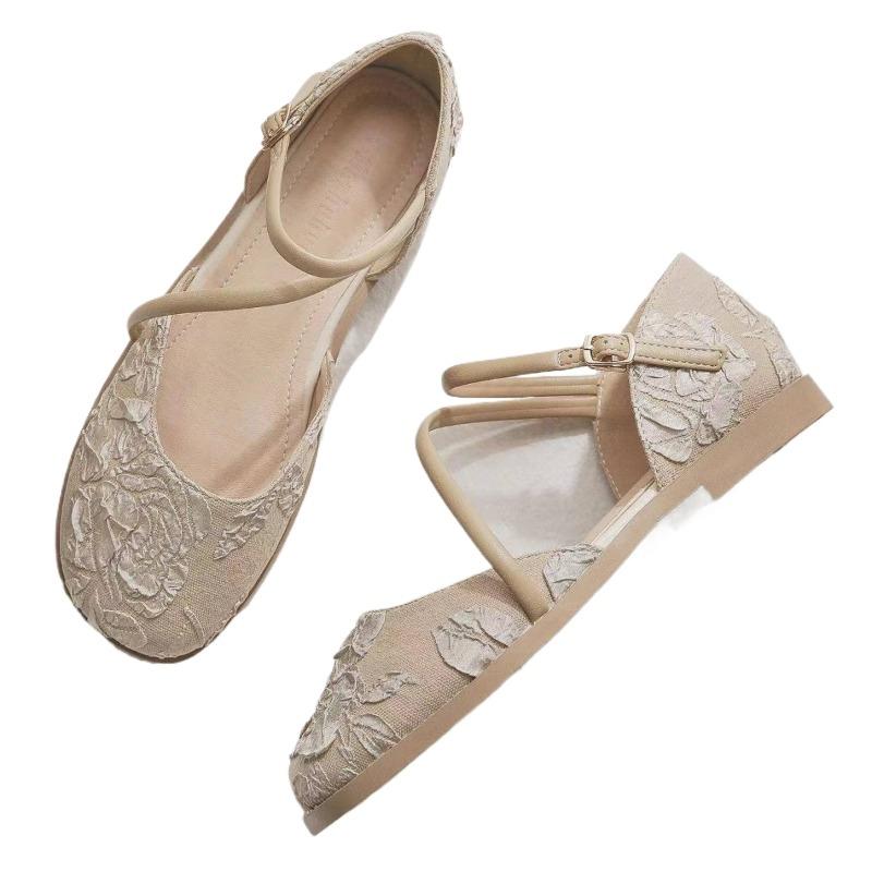 Fashion Vintage Literary Mary Jane Single Shoe Women 2025 New Spring with Skirt New Chinese Women Gentle Shoes Sandals Women