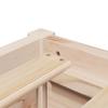 Solid Wood Bed Frame Without Mattress 75 X 190 Cm Pine Wood